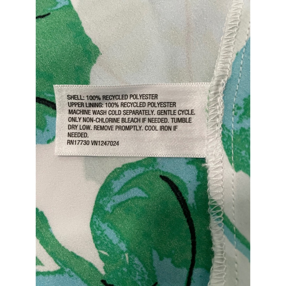 Diane‎ Von Furstenberg for Target Geranium Leaf Print Satin Slip Dress - Picture 4 of 4